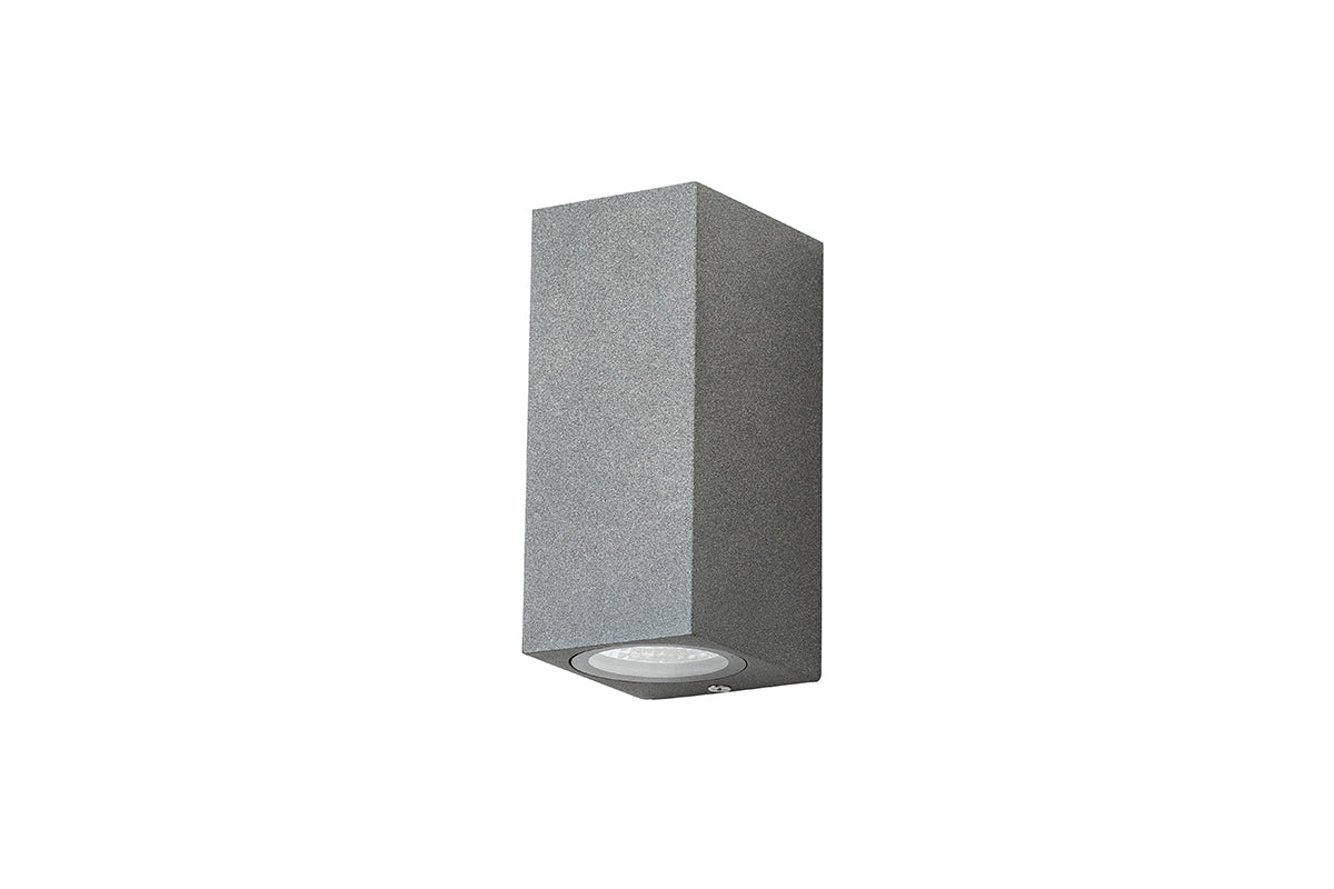 Aplique gris 2*3w luz cálida