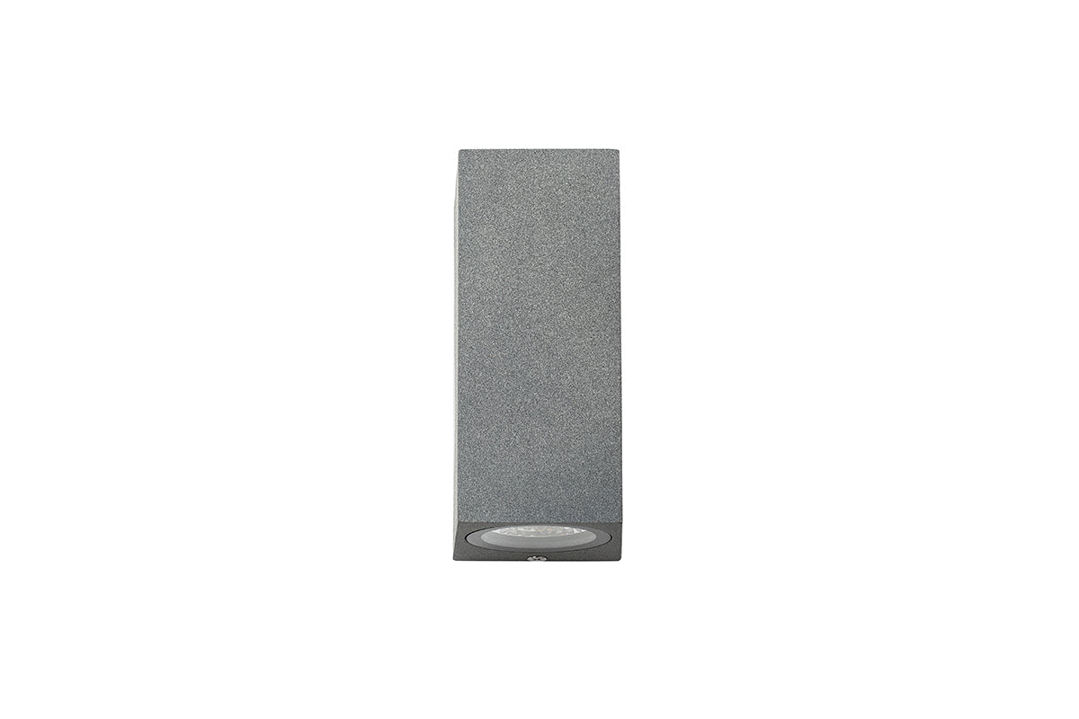 Aplique gris 2*3w luz cálida