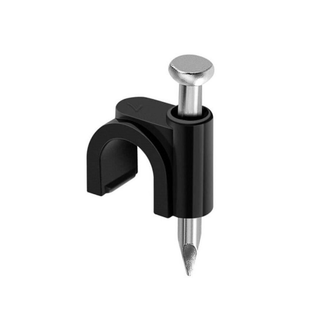 Grampa plástica negra 8mm para cable 50U