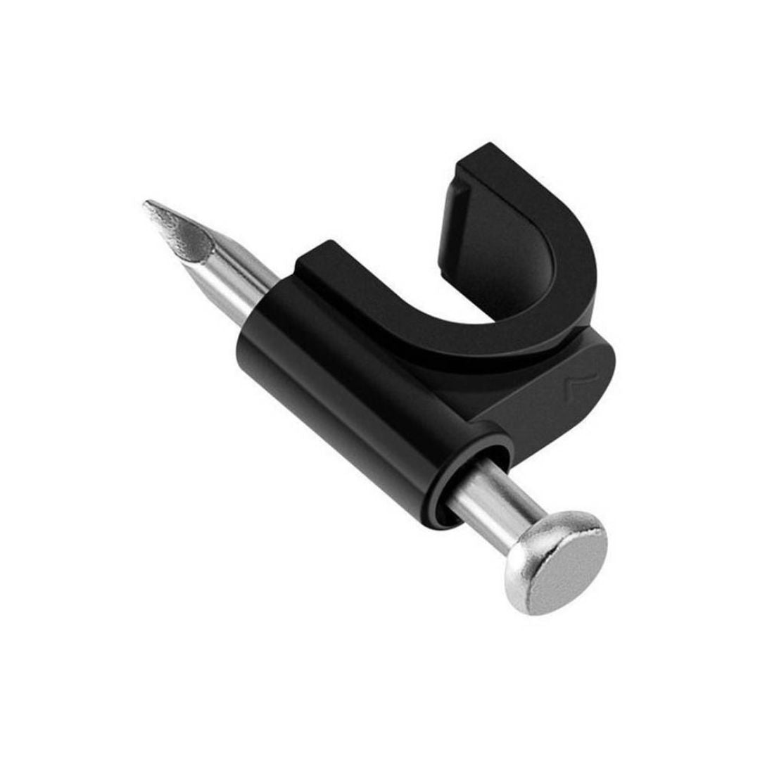 Grampa plástica negra 8mm para cable 50U