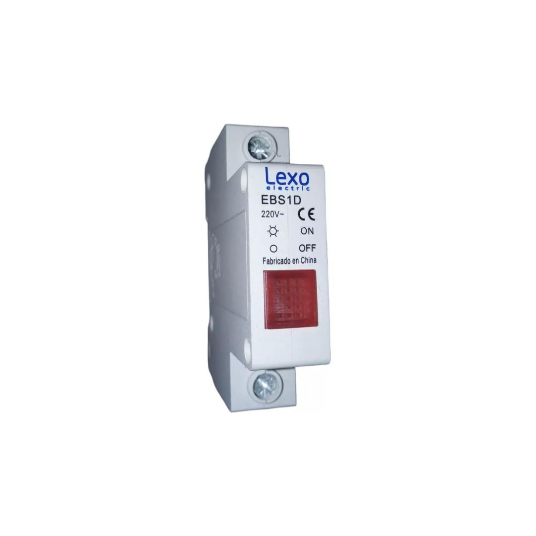 Luz piloto para riel din Lexo