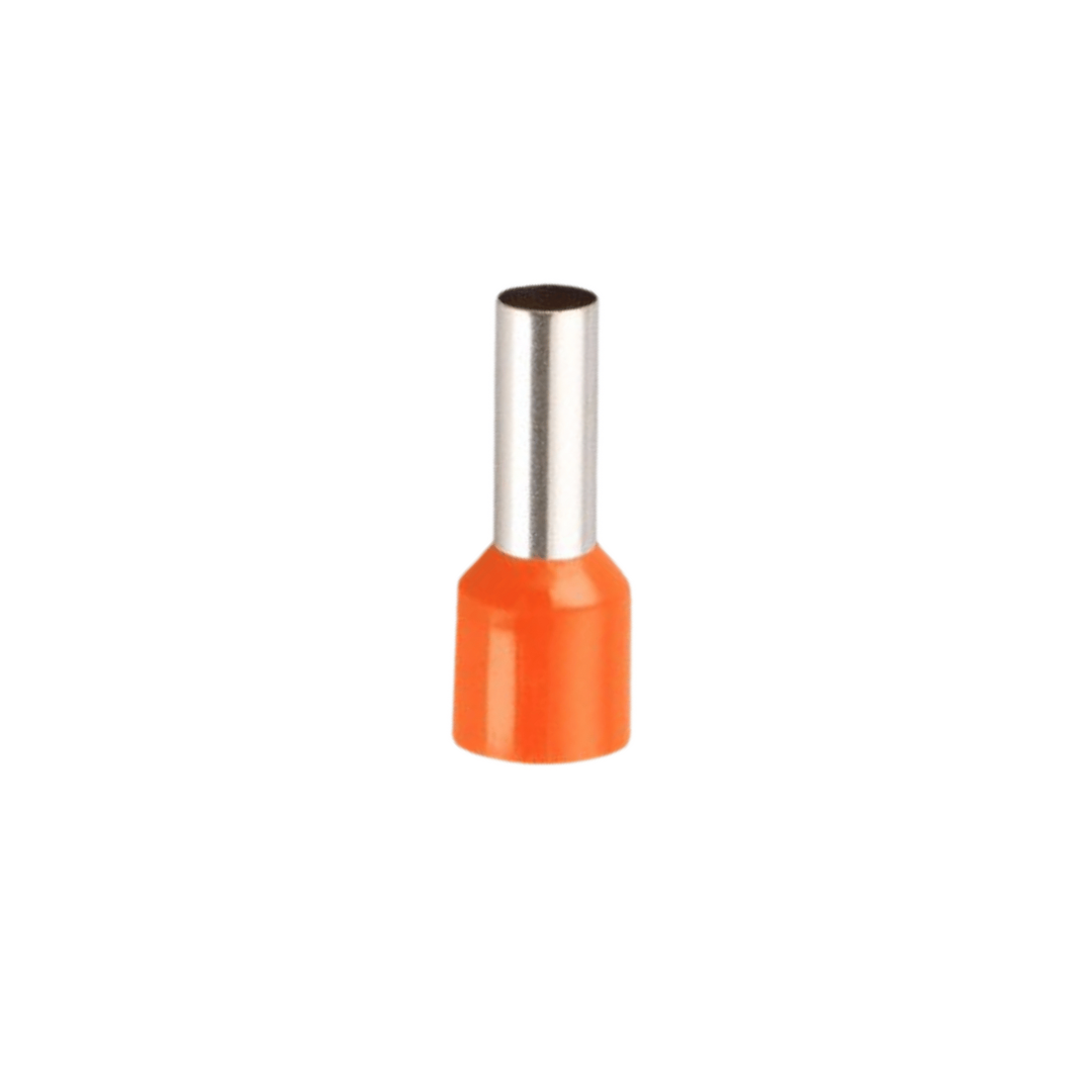 Ferrule 4MM (12AWG) naranjo 100u