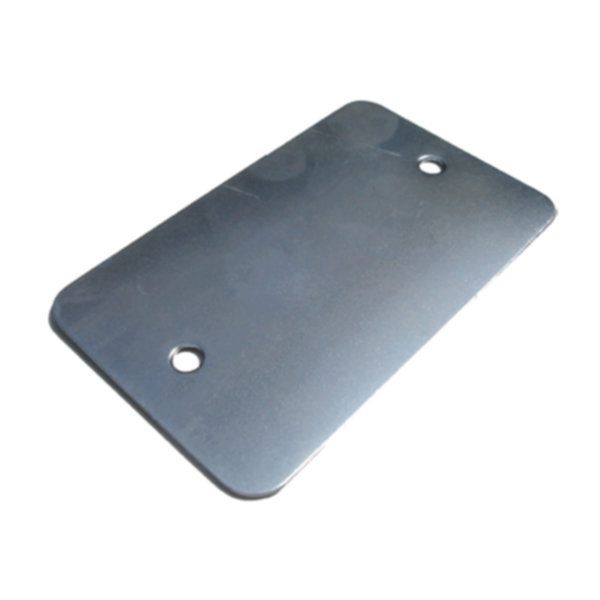 Tapa rectangular zincada ciega