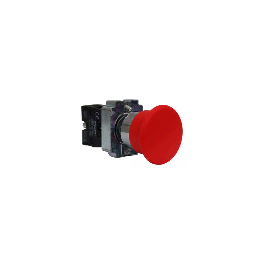 Pulsador parada de Emergencia 22mm 1NC 10A