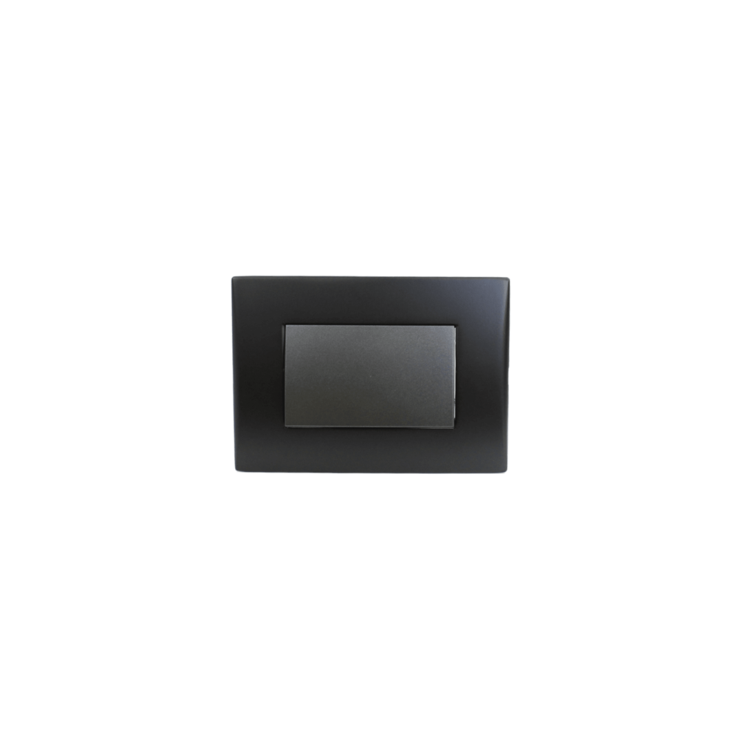 Interruptor andes teclon 9/12 10A black certificado
