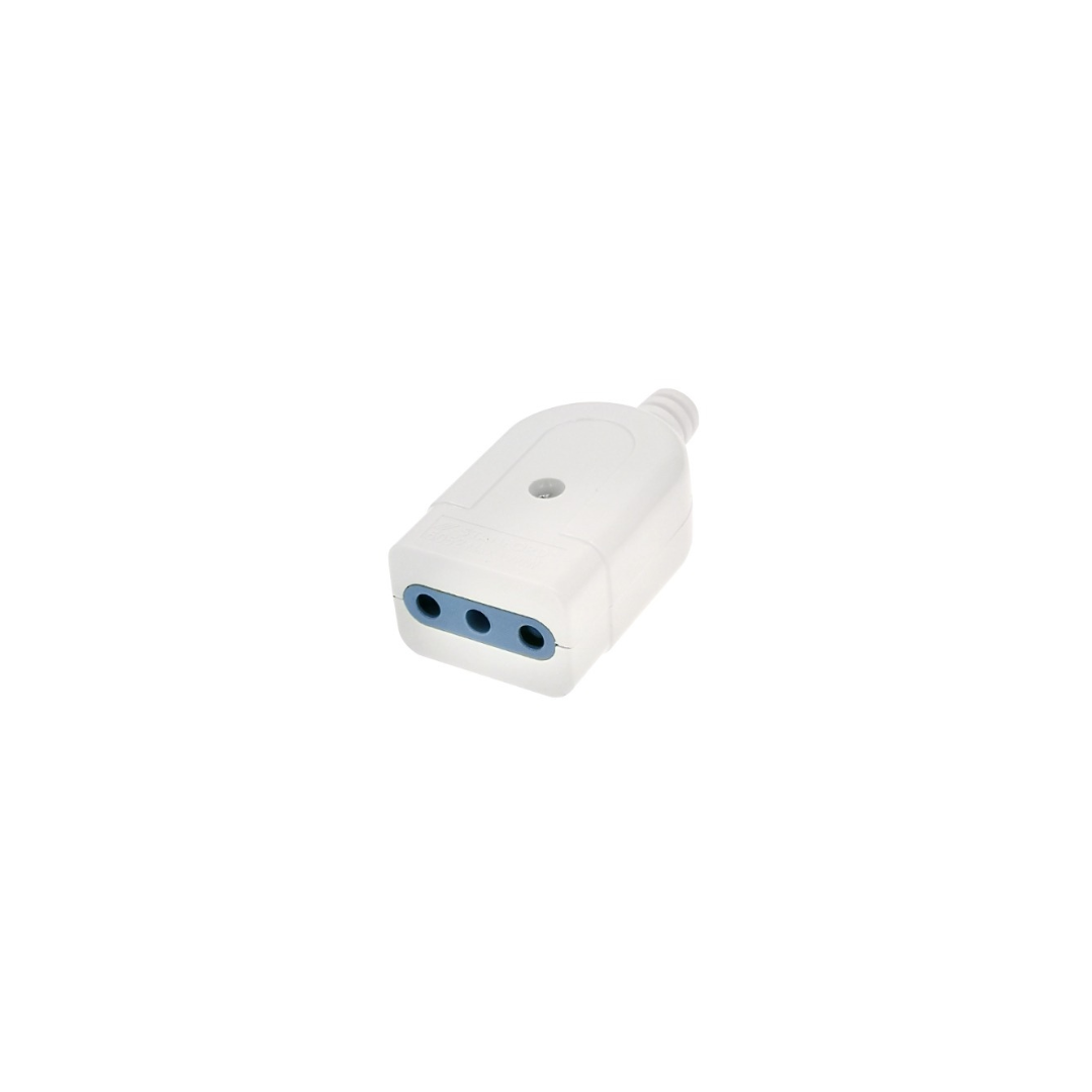 Enchufe hembra volante 10A blanco certificado
