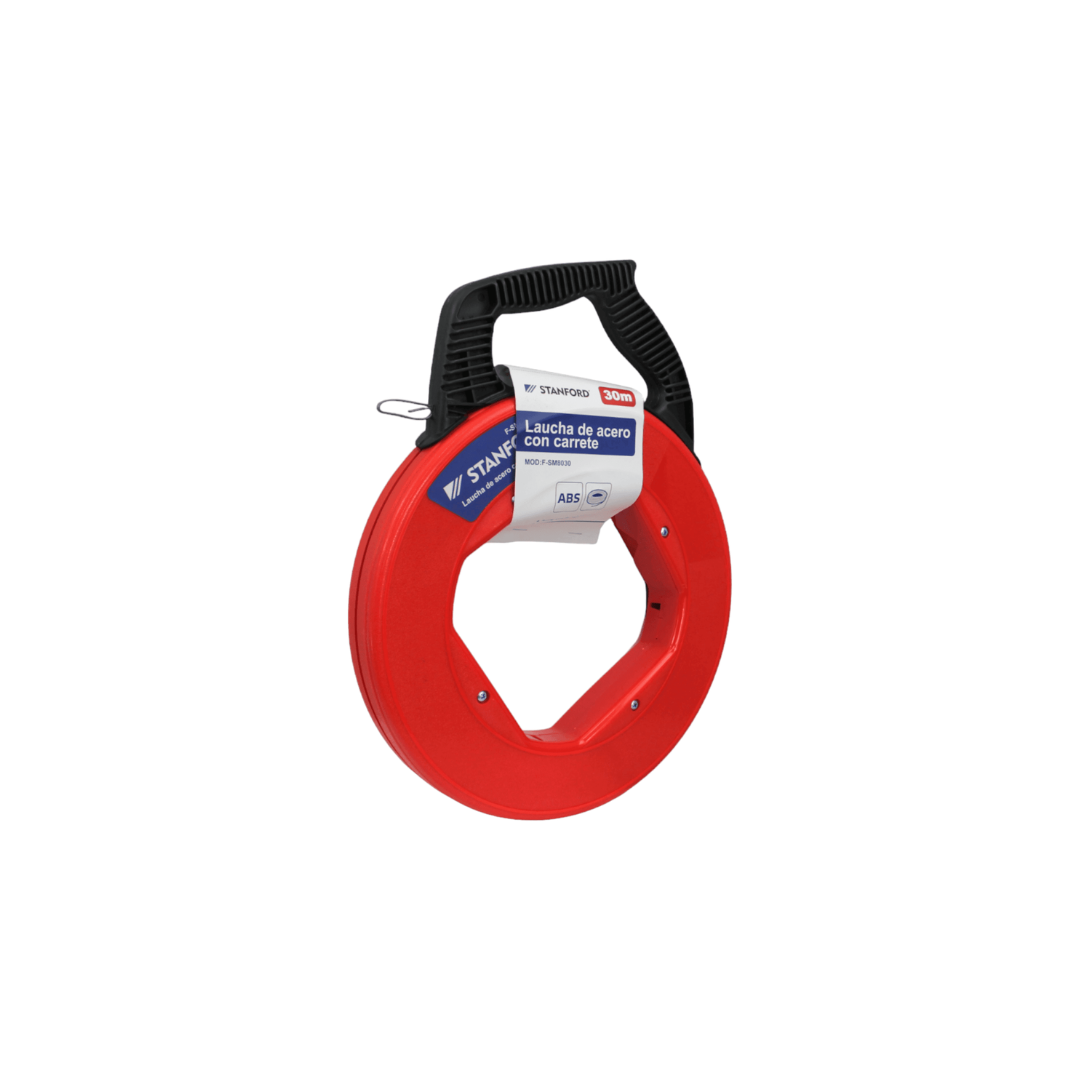 Laucha de acero con carrete 3mm 30m