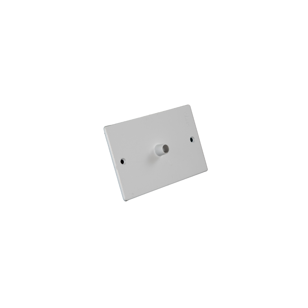 Tapa pasa cable blanca sin tornillo 64x102mm
