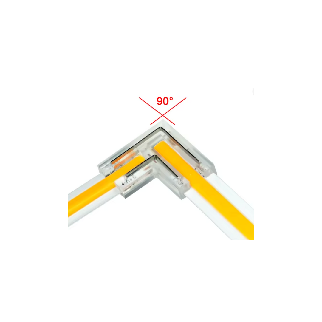 Unión conector L cinta led