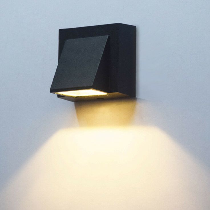 Aplique led negro monofocal
