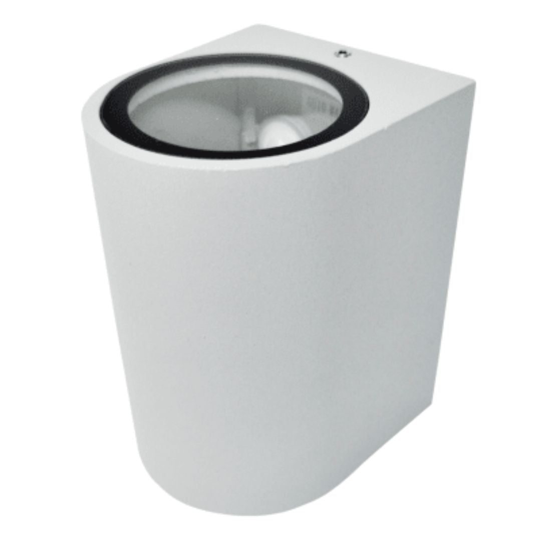 Aplique semicircular GU10 gris claro