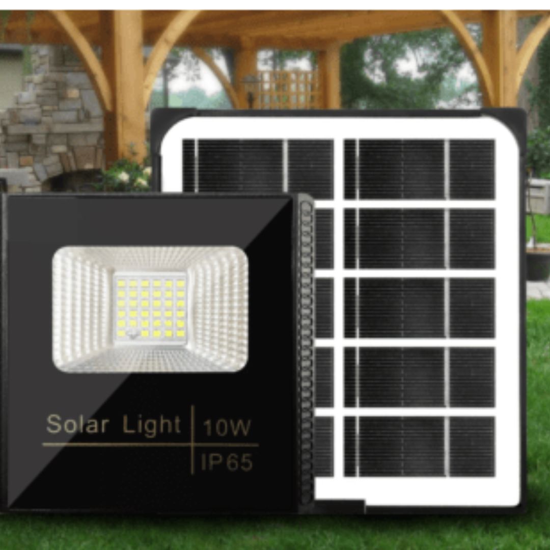 Proyector led solar 10w luz fría