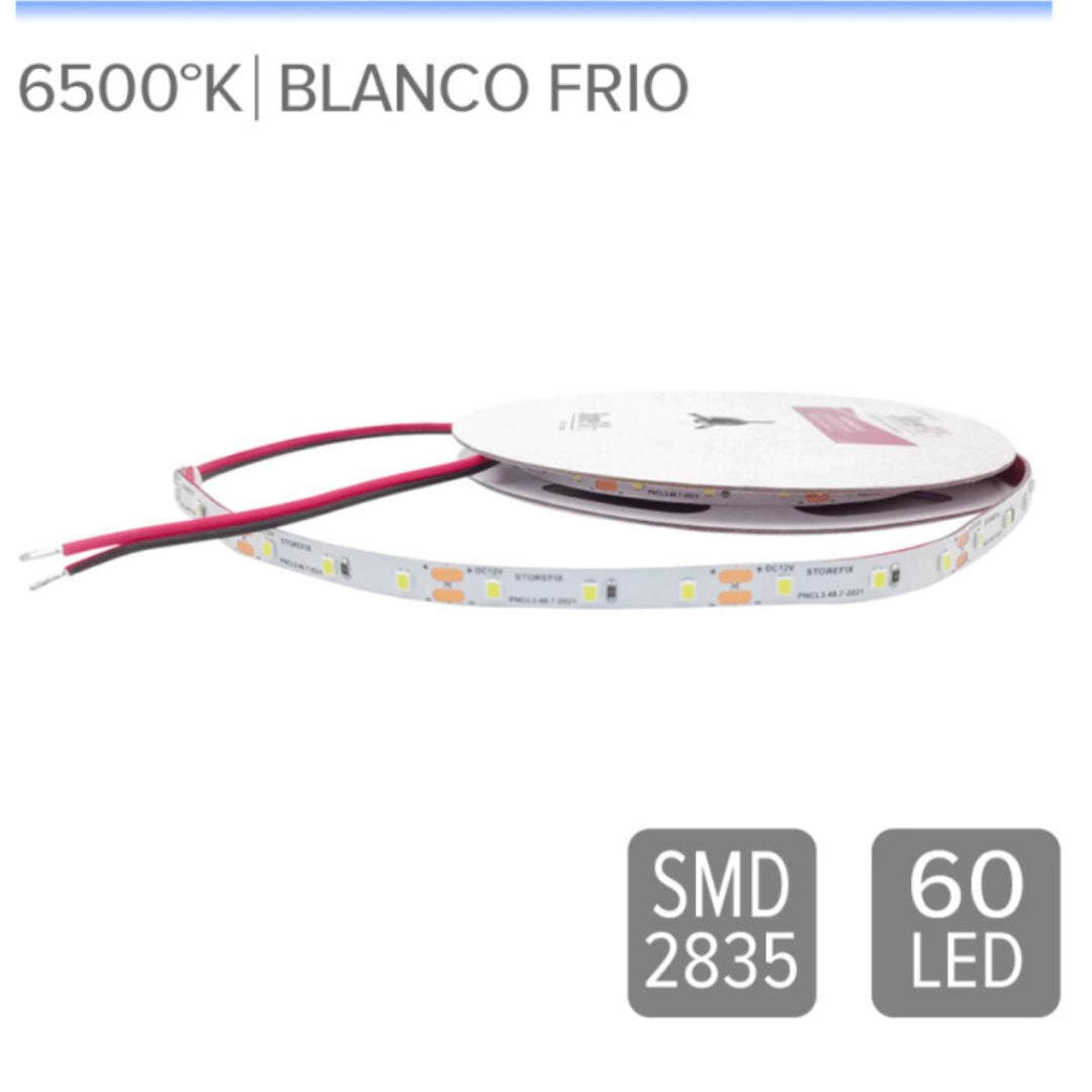 Cinta led 4.8w 12V SMD 60L luz fría