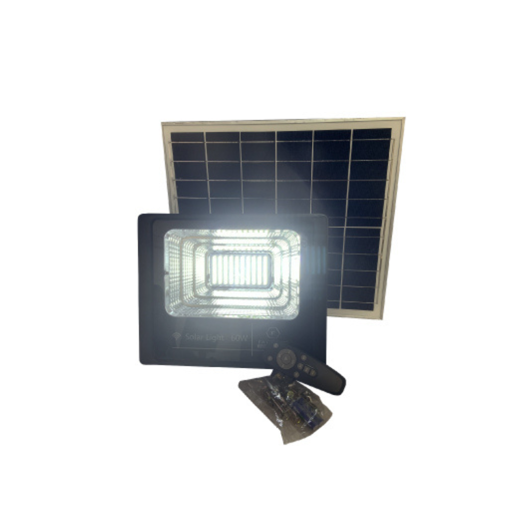 Proyector led solar profesional 60w luz fría