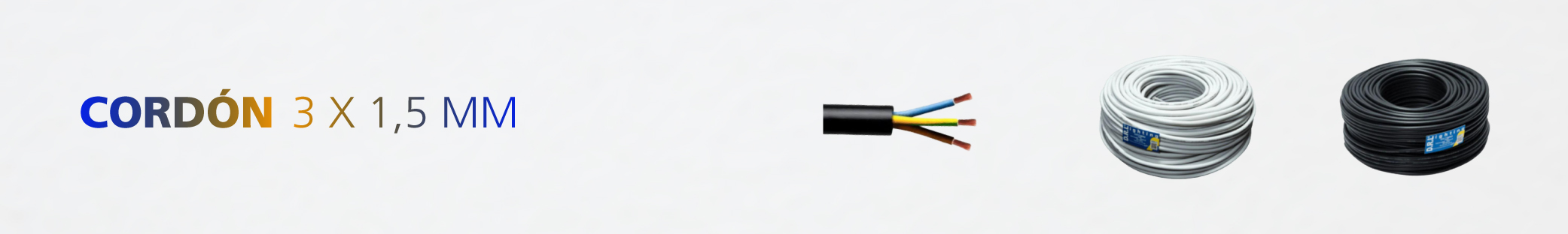 Cordón 3x1,5mm