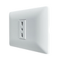 Enchufe simple bipaso blanco 10/16A certificado