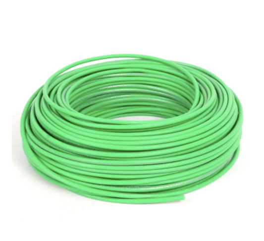 Cable L/ halógenos 1.5MM H07Z1-K verde sec 1Mt