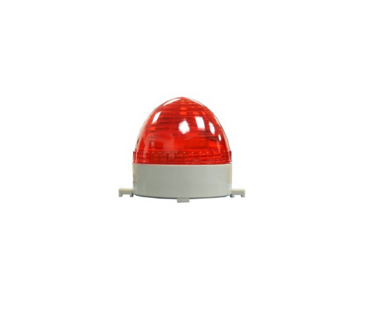 Baliza LED destellante, roja, 220V, IP44, diámetro 86mm