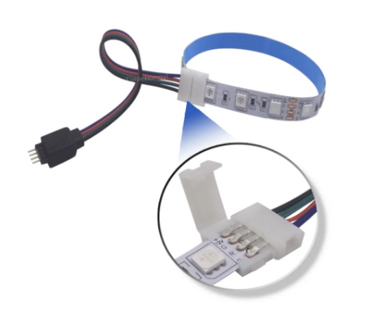 Conector cinta led RGB 10mm