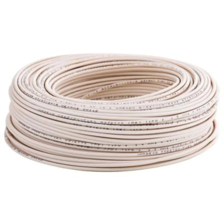 Cable l/ halógenos 4.0MM blanco sec 100Mt