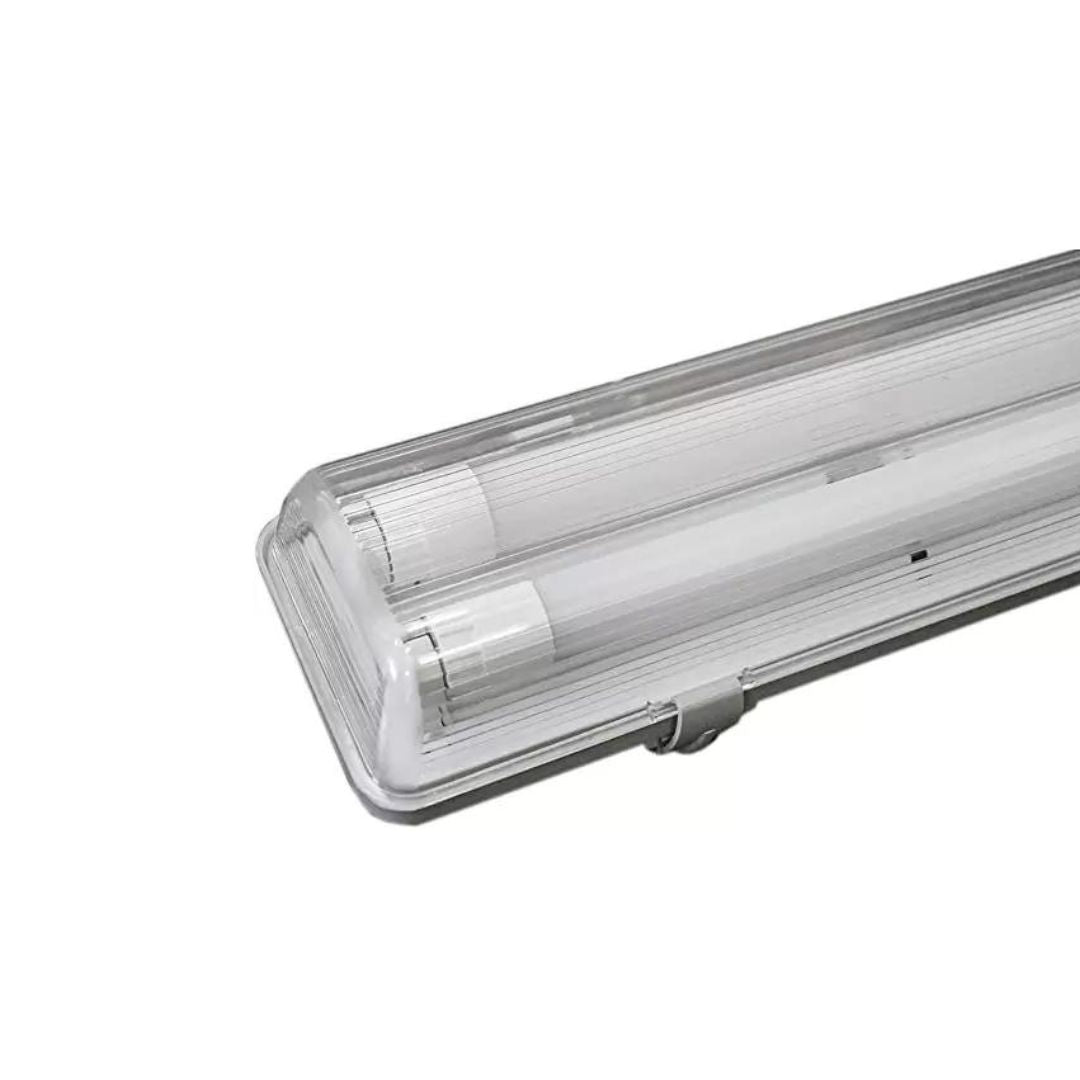 Estancos led doble tubo led transparente 60cm