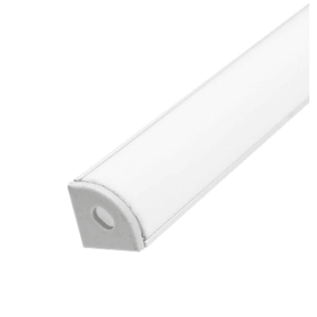 Perfil de aluminio 2mts x 16mm x 16mm esquinero para cinta led 2 metros