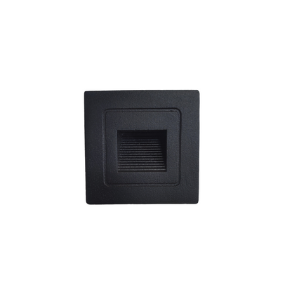 Aplique de pared 1W negro luz cálida