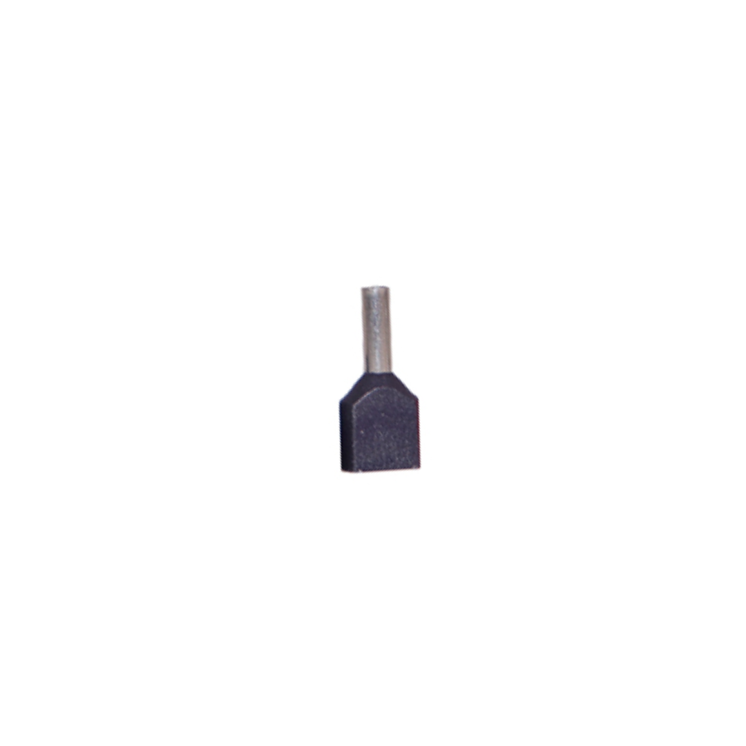 Ferrule doble 1,5MM (16AWG) negro 100u