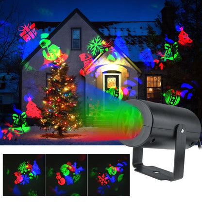 Reflector RGB navideño con imágenes exterior 12 modelos