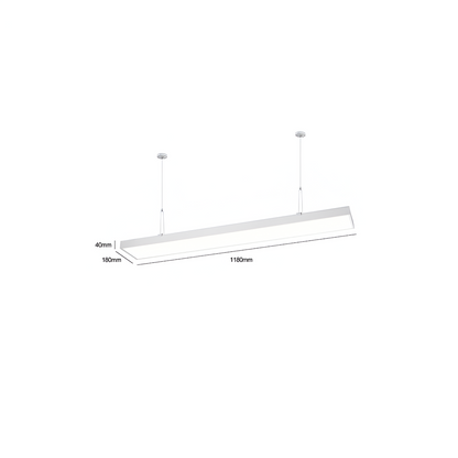 Lineal led 120x18x40 cm 48W blanco luz neutra