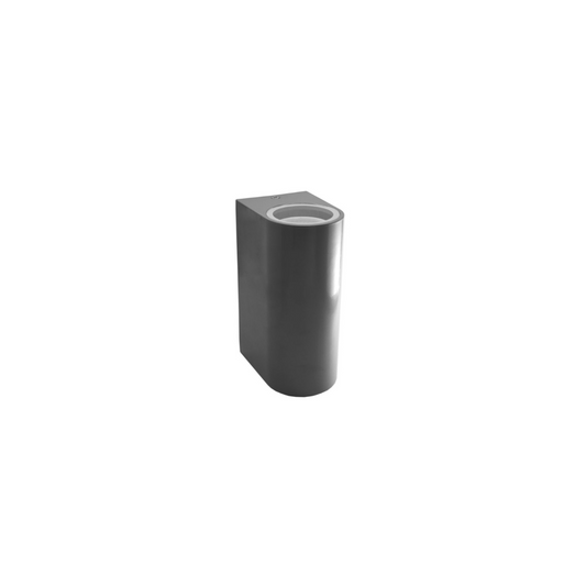 Aplique negro bifocal porta ampolletas GU10 gris aluminio