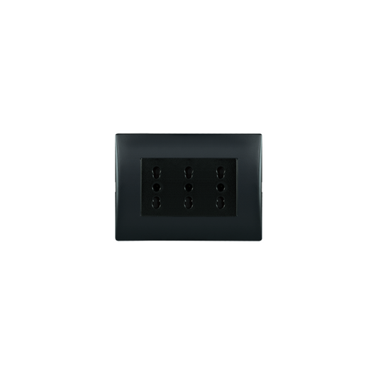 Enchufe andes triplex 10/16A black certificado