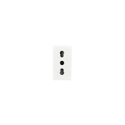 Módulo enchufe 2P+T 10/16A color blanco certificado