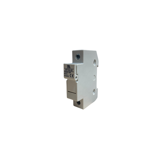 Porta fusible 1P 10X38 32A 690V para riel din