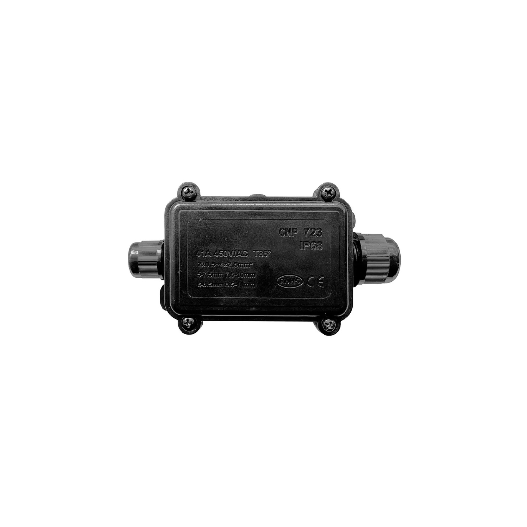 Caja de conexión 1X1 IP68 negra