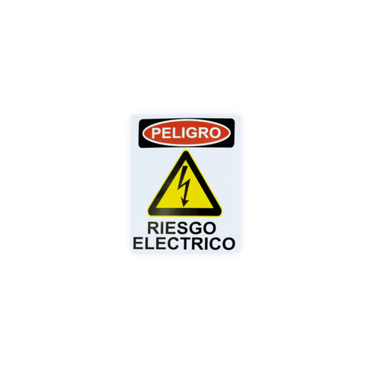 Etiqueta Riesgo eléctrico 104X204MM