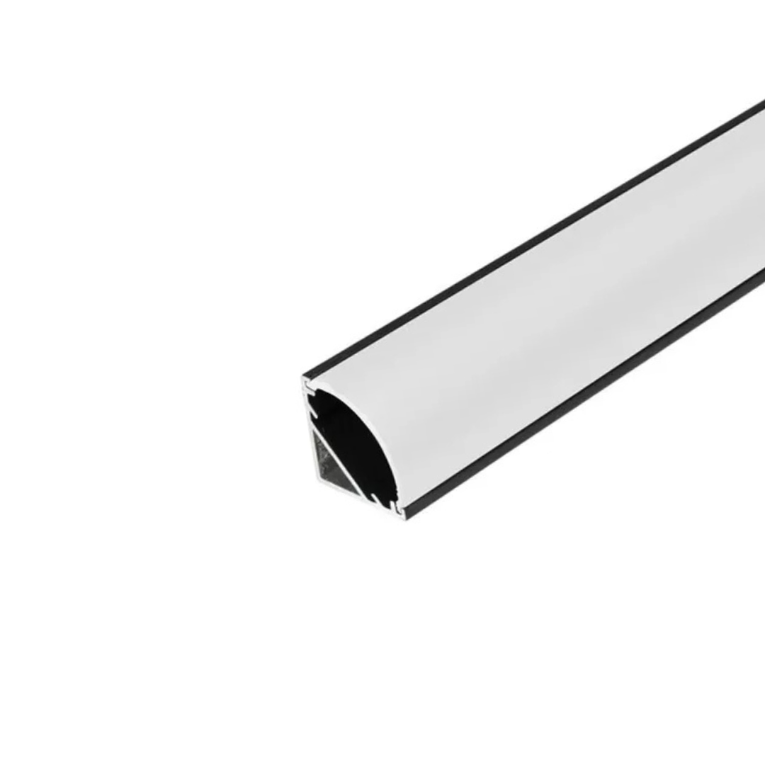 Perfil de aluminio 2mts x 16mm x 16mm esquinero para cinta led