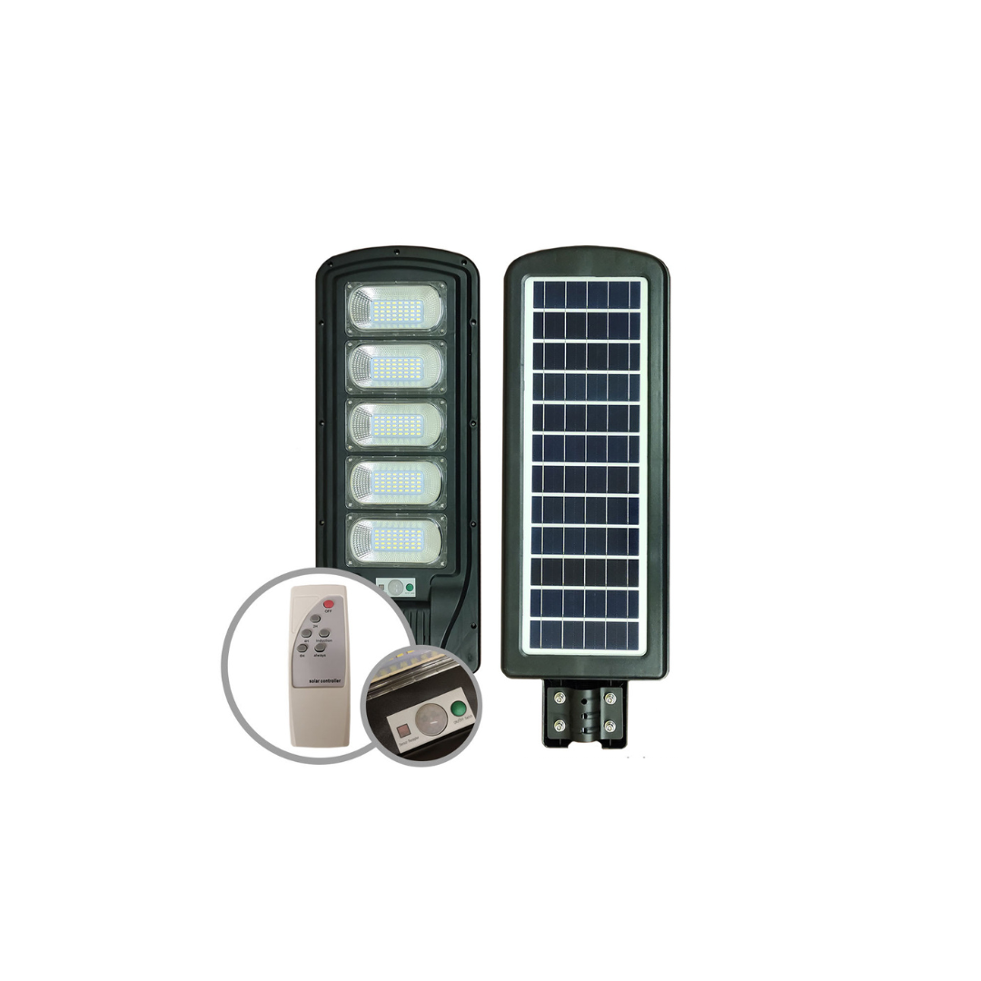 Luminaria solar con sensor 250w luz fría