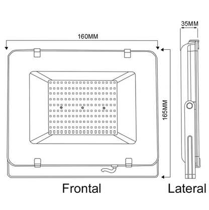 Proyector de área thin light 50w luz fría