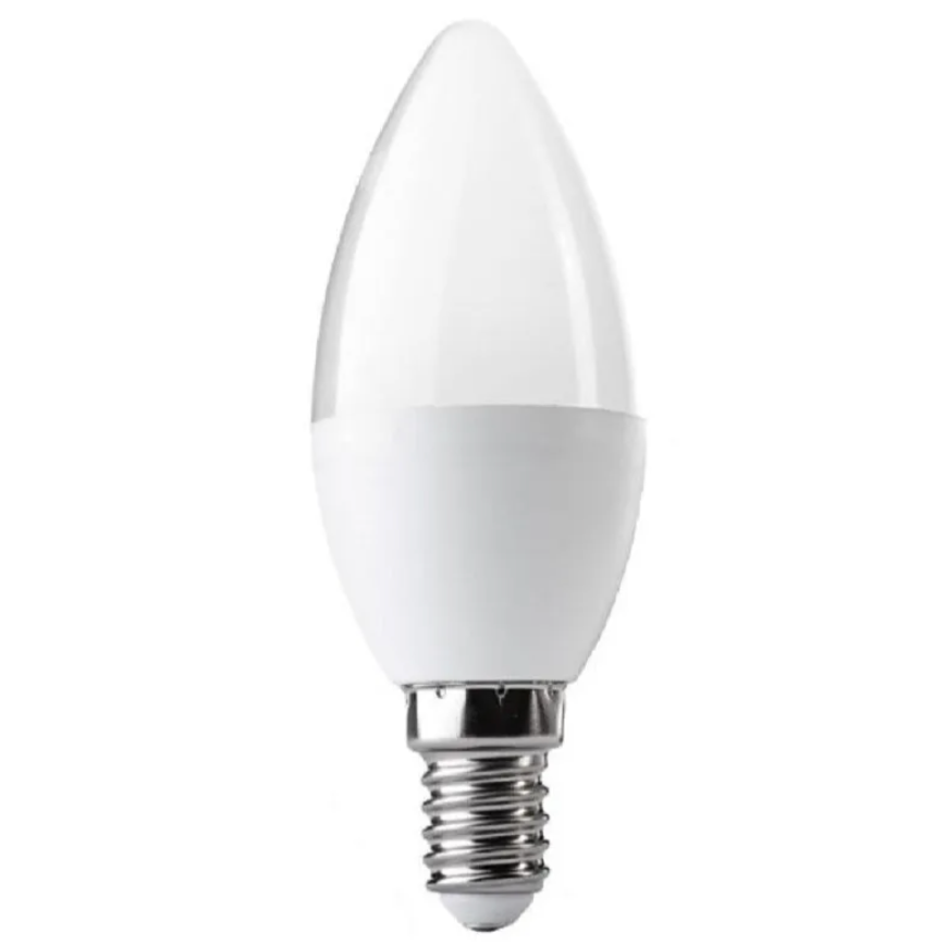 Ampolleta vela empavonada E14 5W luz fría