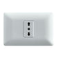 Enchufe simple bipaso blanco 10/16A certificado