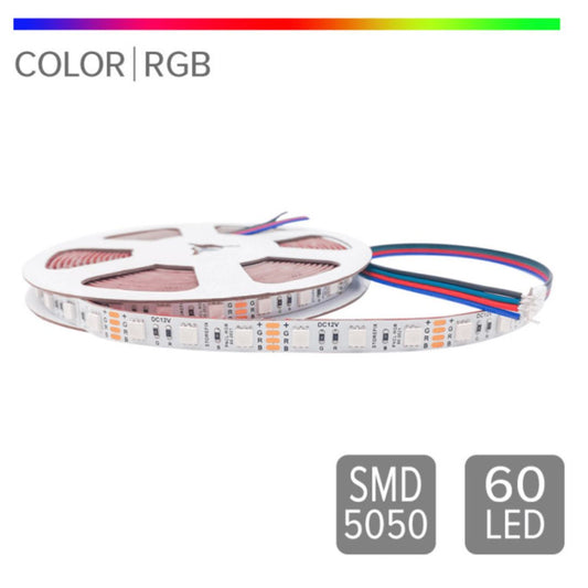 Cinta Led 14.4w 12V SMD 60L luz RGB