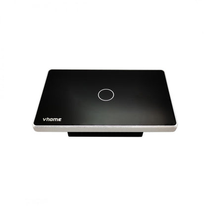 Interruptor Wifi RF vector design SN sin neutro black touch 1 canal compatible con Google Home y Alexa